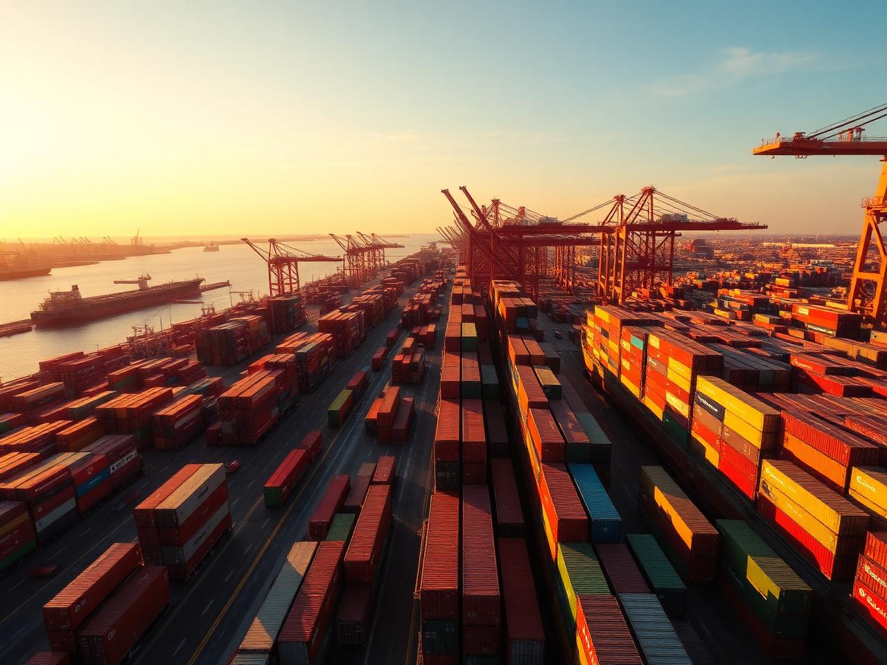 International shipping port