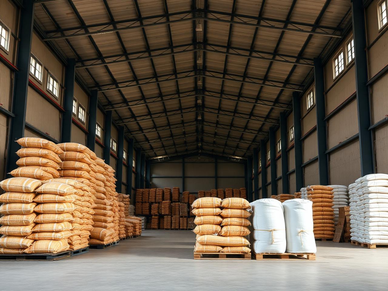 Commodity warehouse interior